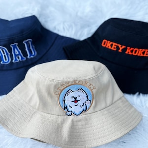 Personalized Embroidered Bucket Hat / Custom Bucket hat / Custom Logo Bucket Hat / Fathers Day gift / Dad Hat  Wedding Hat  Embroidered Hat