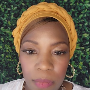Boho chic accessory, bonnet braid turban, Chemo Caps Hair Wraps Women's Head wraps, Amina Turban for woman fancy beautiful tuban