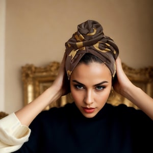 Fashion turban,  turban hat, full turban, head covering, 1950s turban, vintage turban, retro turban, designer turban,