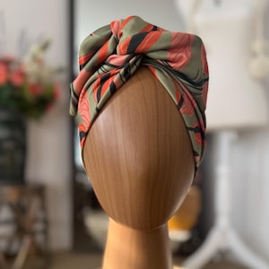 Wired Head wrap, hair accessory, easy hair day : small size turban (3 color options)